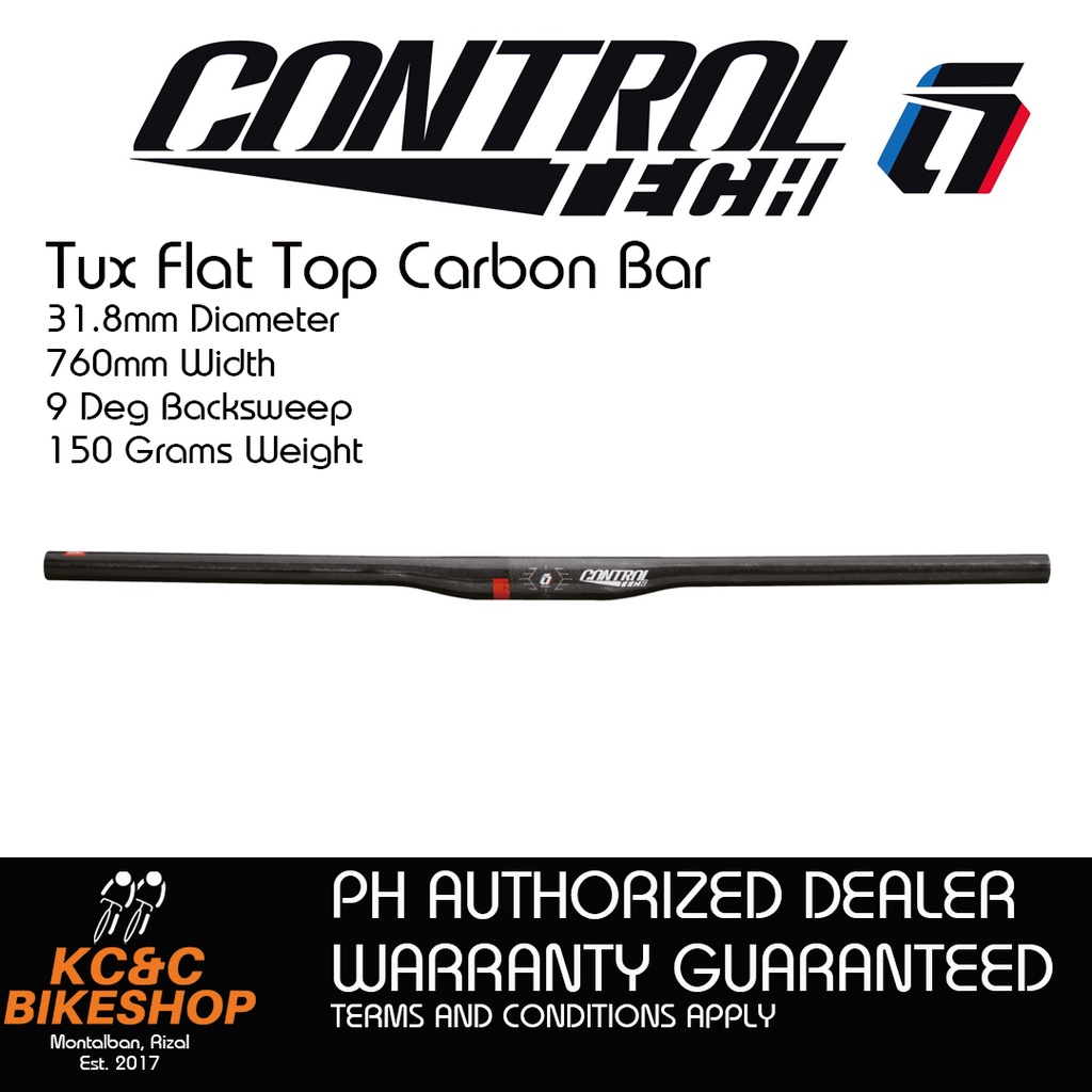 Controltech Tux Flat Top Carbon Bar ATB300 Shopee Philippines