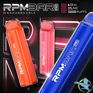 RPM BAR PRO 12ML 5000 Puffs Rechargeable With Charger Clearance