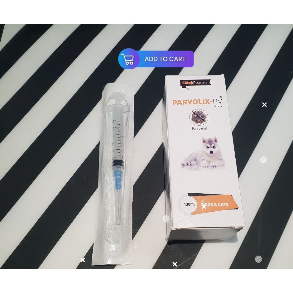 Parvolix Pv For Treatment Of Parvo Virus In Dogs And Cats 100ML with