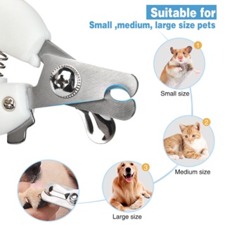 Pet Nail Clipper Nail Cutter STAINLESS NAIL CLIPPER W/ NAIL FILE TOOL FOR DOGS&CATS #5