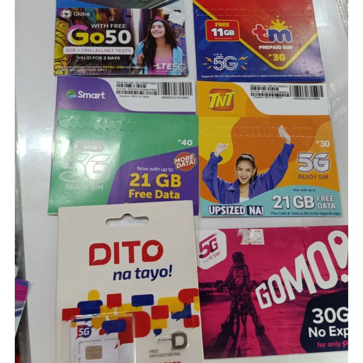 Sim Card Talk n text/Smart/Globe/TM/Dito/ original from our authorized ...