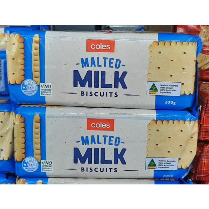 Coles Malted Milk Biscuit 200g Shopee Philippines