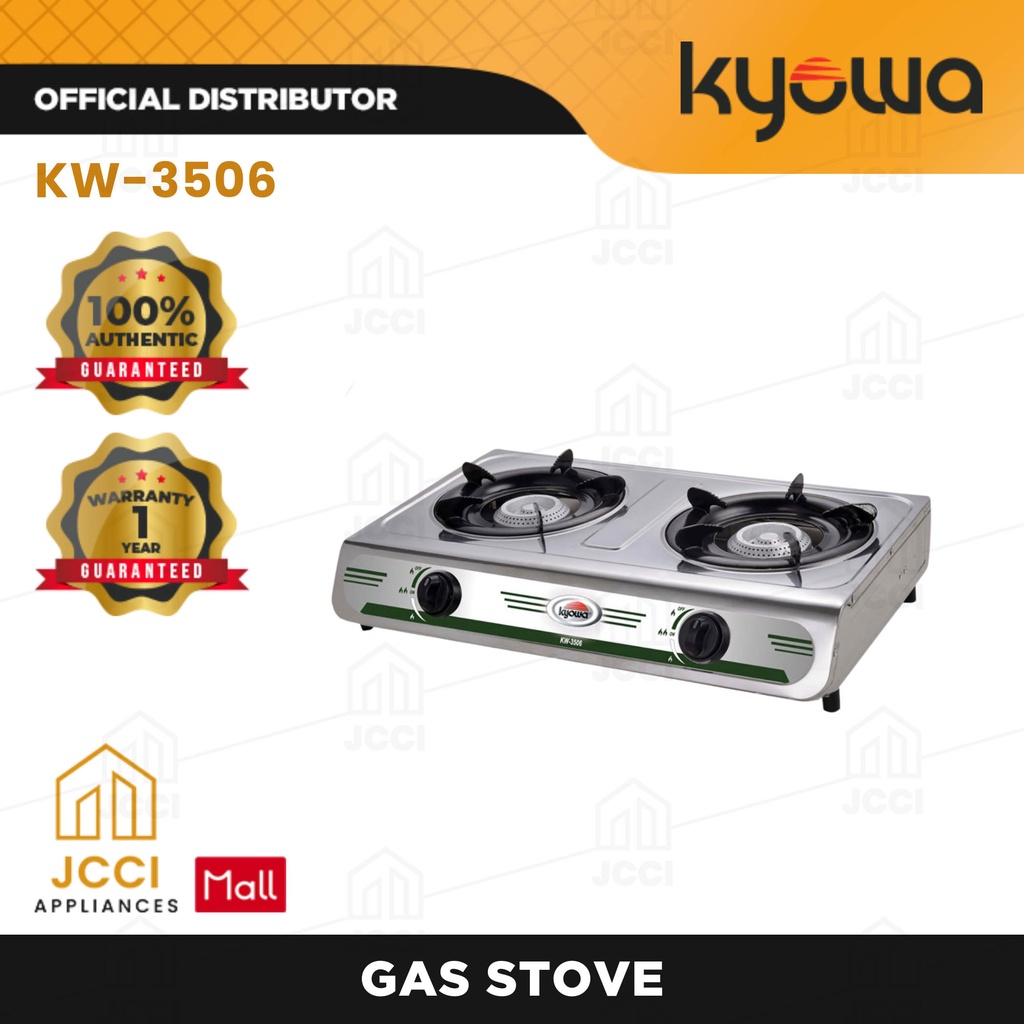 Kyowa KW3506 2 Burner Gas Stove w/ Cast Iron Burners Shopee Philippines