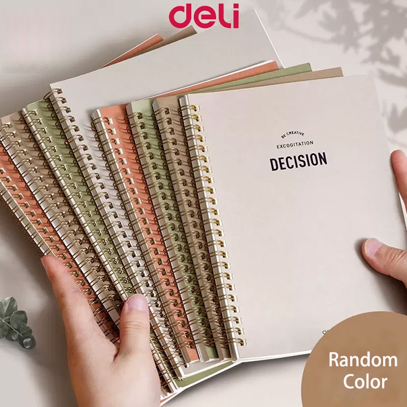 Deli Spiral Notebook A5 60 Sheets School Supplies LA560 GLA580 Shopee