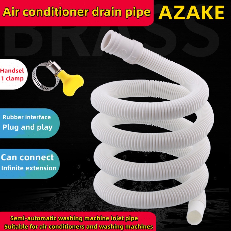 Air conditioner drain pipe semiautomatic washing machine inlet pipe