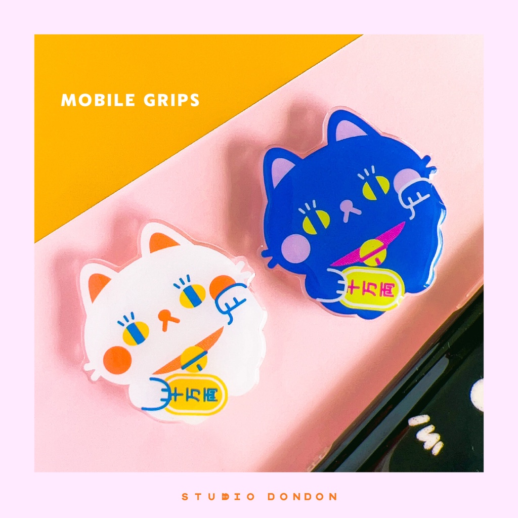 MANEKI NEKO Cute Acrylic Phone Holders / Mobile Grips by STUDIO DONDON