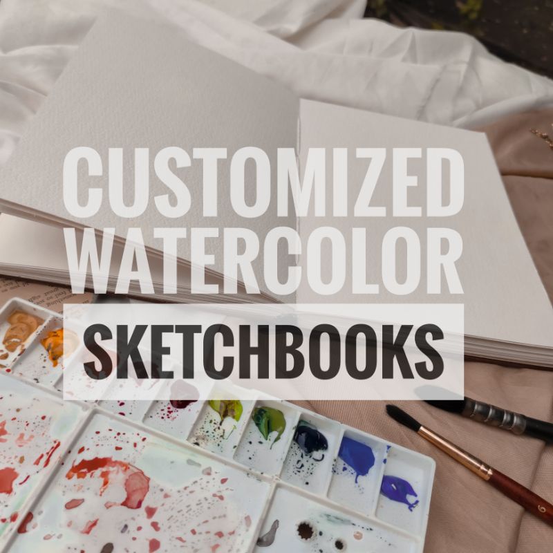 CUSTOMIZED Handmade Watercolor Sketchbook Shopee Philippines