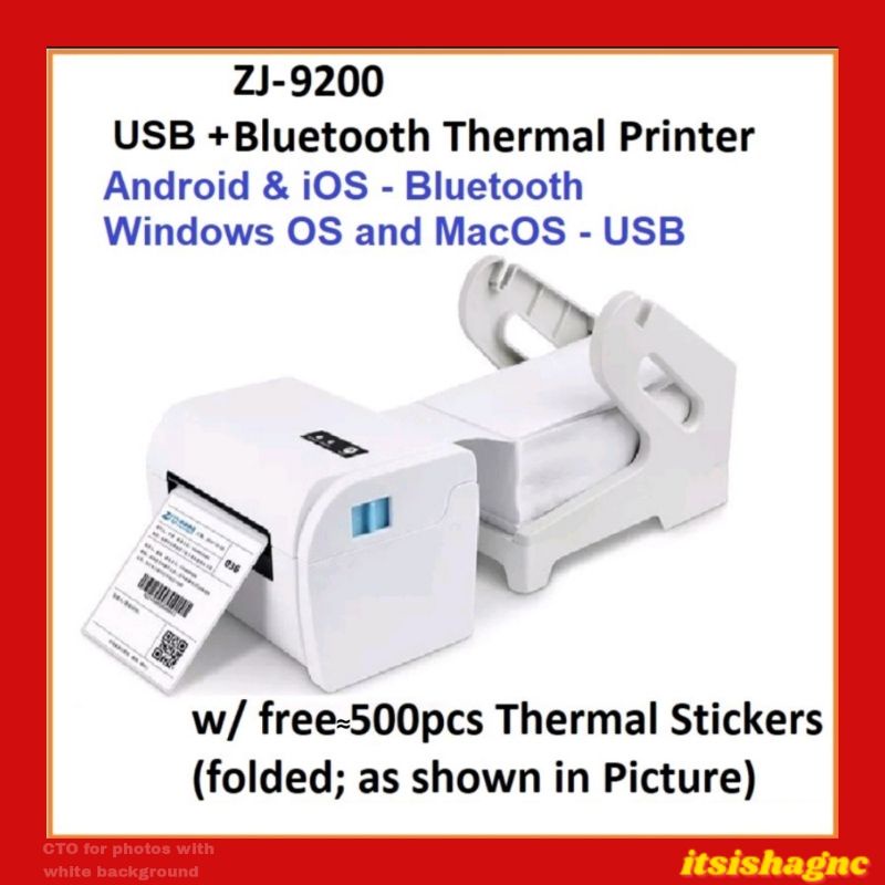 2ND HAND THERMAL PRINTER FOR WAYBILL Zjiang ZJ9200 USB+BLUETOOTH