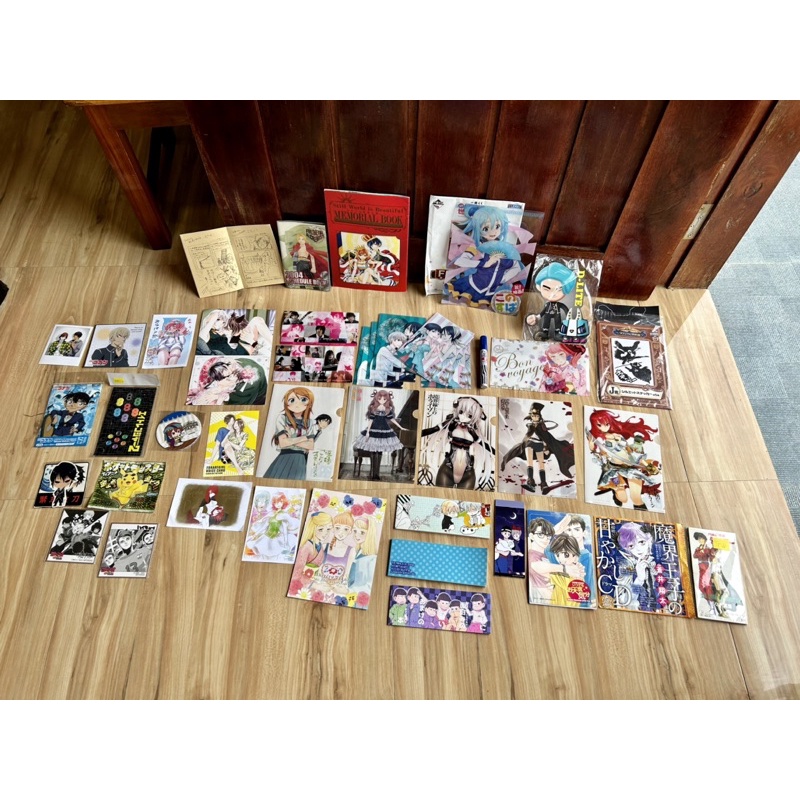 50+ Pieces Assorted Anime Stationeries, CDs, Folders, Stickers, Posters ...