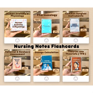 Nursing Flashcards Laminated by NURSING NOTES