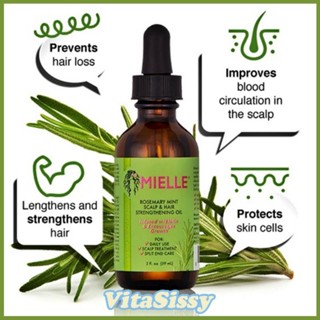 Mielle, Organics Rosemary Mint Scalp & Hair Strengthening Oil (59 ml
