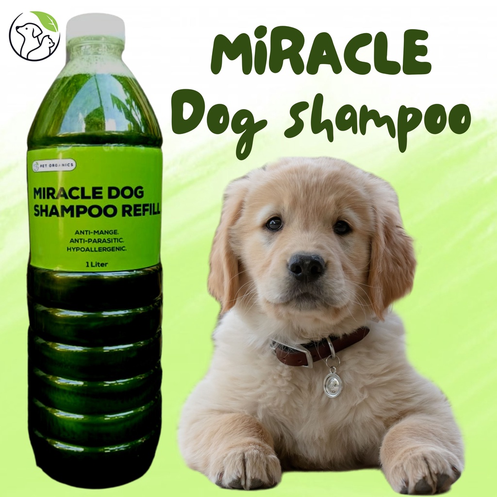 Miracle Dog Shampoo 1 LITER AntiMange AntiParasitic Hypoallergenic