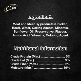 CESAR Wet Dog Food – Beef and Liver Flavor (24-Pack), 100g. Premium Dog Food for Adult Dogs #5
