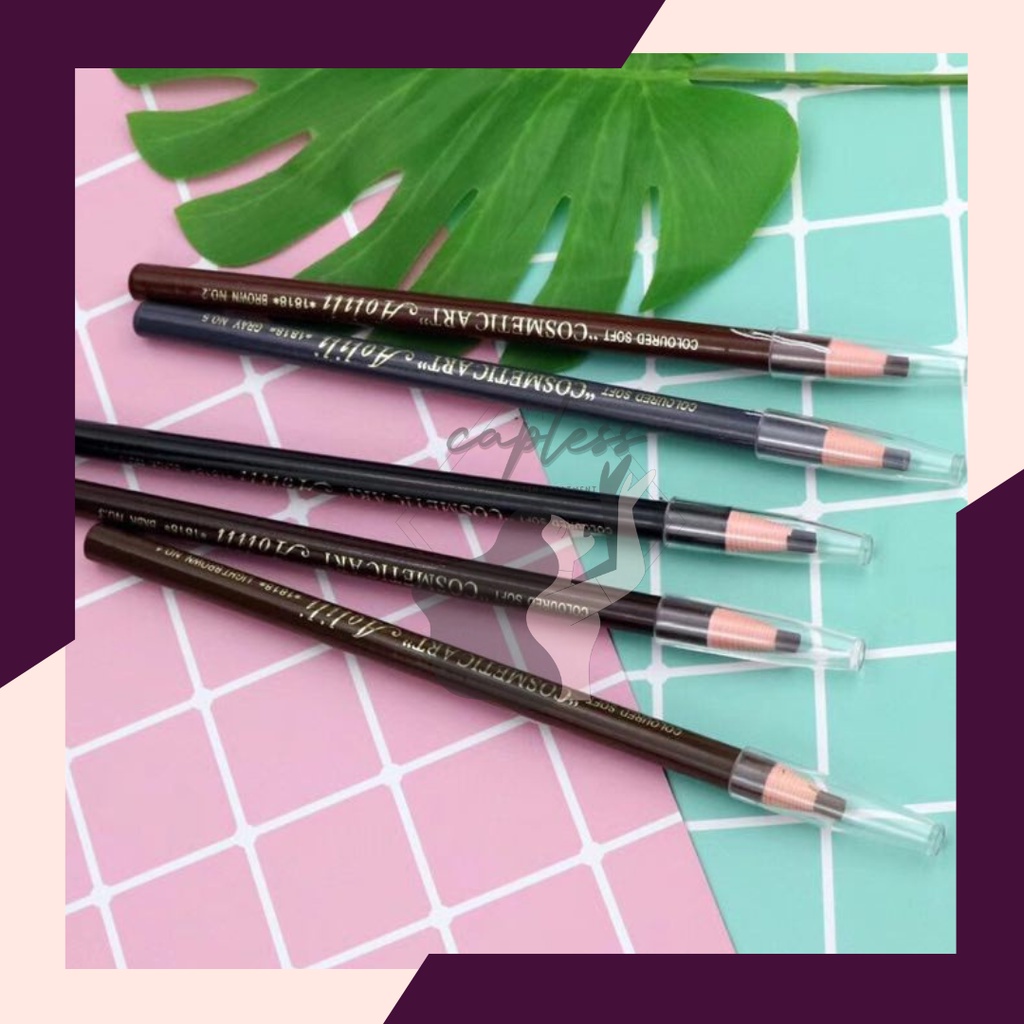 Eyeliner Pencil Waterproof Coloured Soft Cosmetics Eyebrow Brow Definer