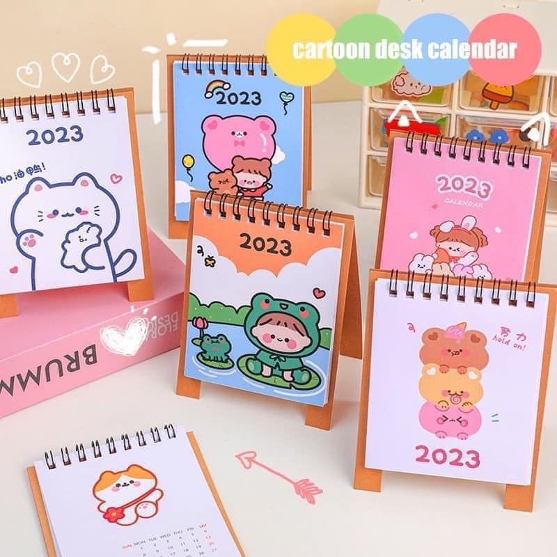Versatile Mini Desktop Calendar 2023 For Office Students Shopee Philippines