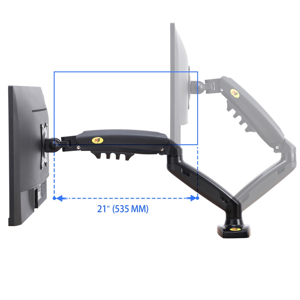 North Bayou NB F80 North Bayou NB F100A Single Monitor Arm Mount Stand