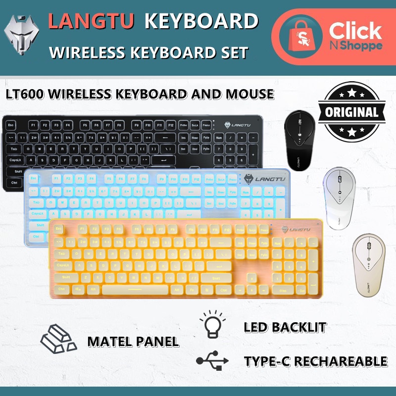 LANGTU Wireless Keyboard and mouse set LT600 2.4Ghz FullSize And Mouse
