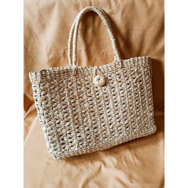 Abaca native tote bag shoulder bag pure abaca tote bag | Shopee Philippines