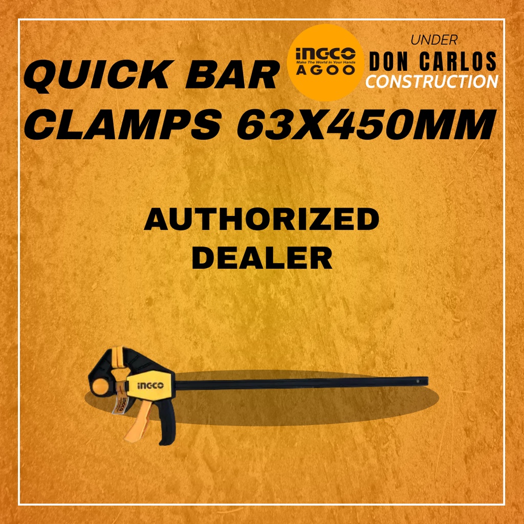 Ingco Hqbc Quick Bar Clamps X Mm Shopee Philippines