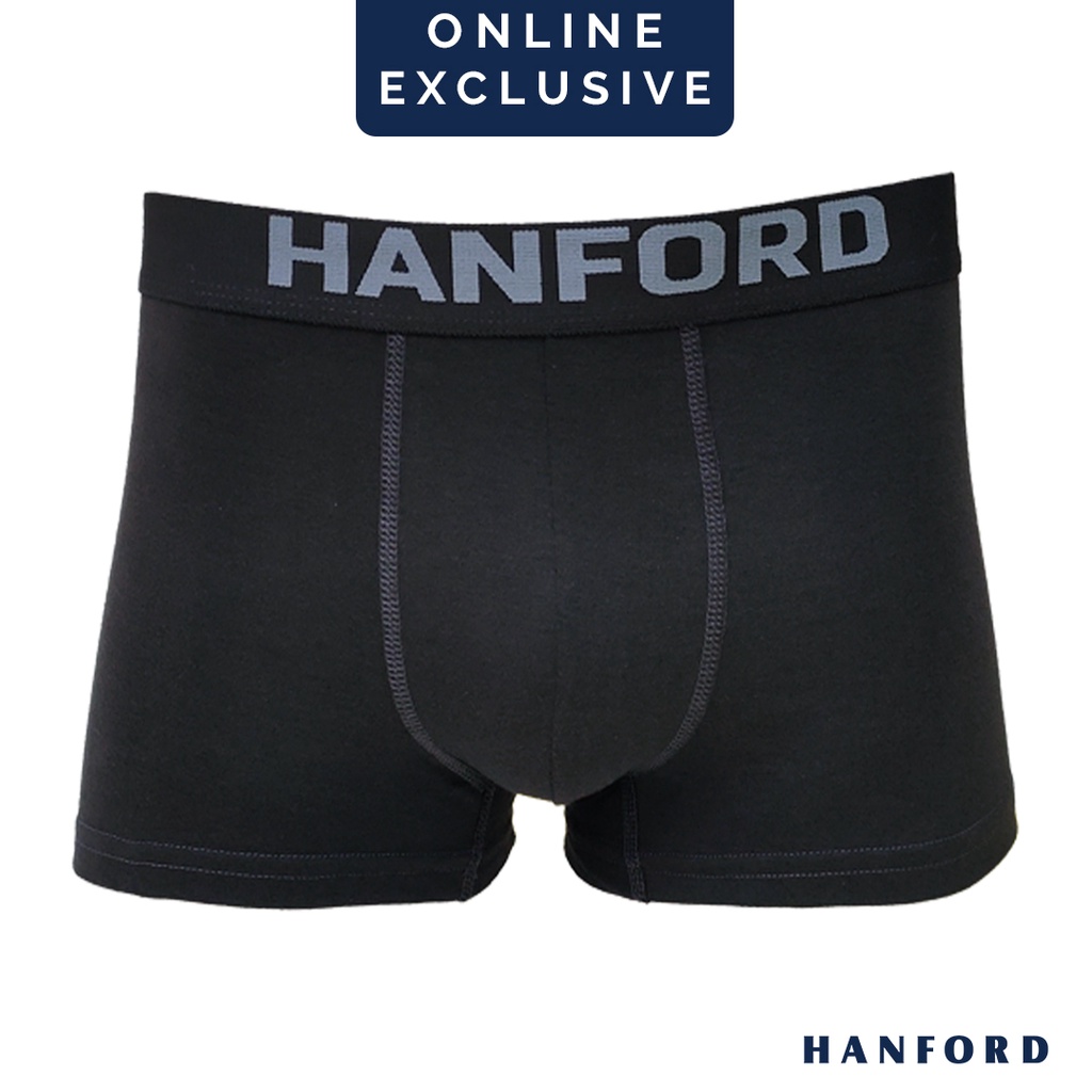 Hanford Men Natural Cotton Knit Boxer Briefs No Spandex OG Espresso ...