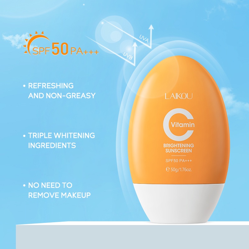 LAIKOU Vitamin C Brightening Suncream Sunscreen UV Sunblcok SPF50 PA
