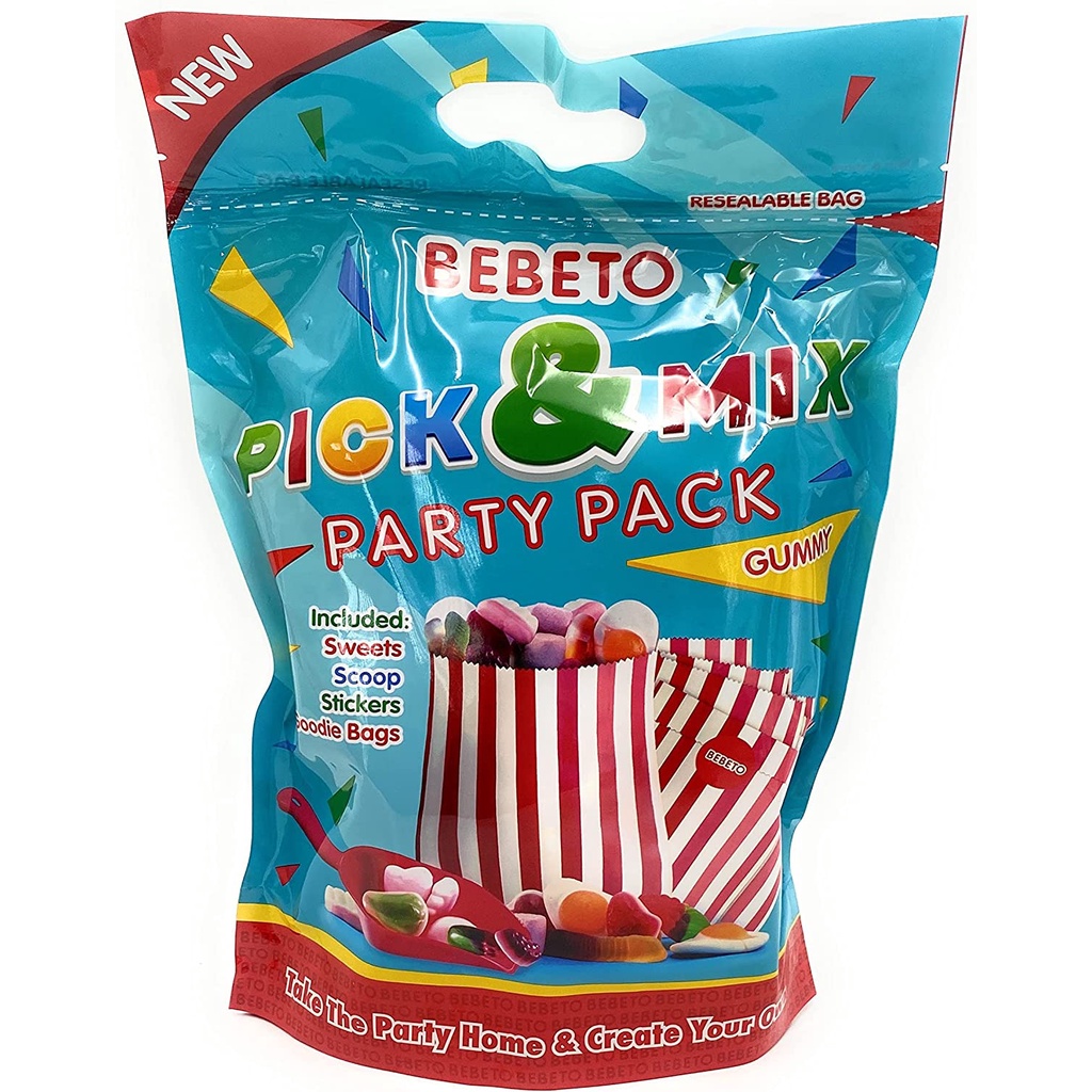 Bebeto Pick & Mix Party Pack 720g, Gummy Goodies, Treat or Gift Kids