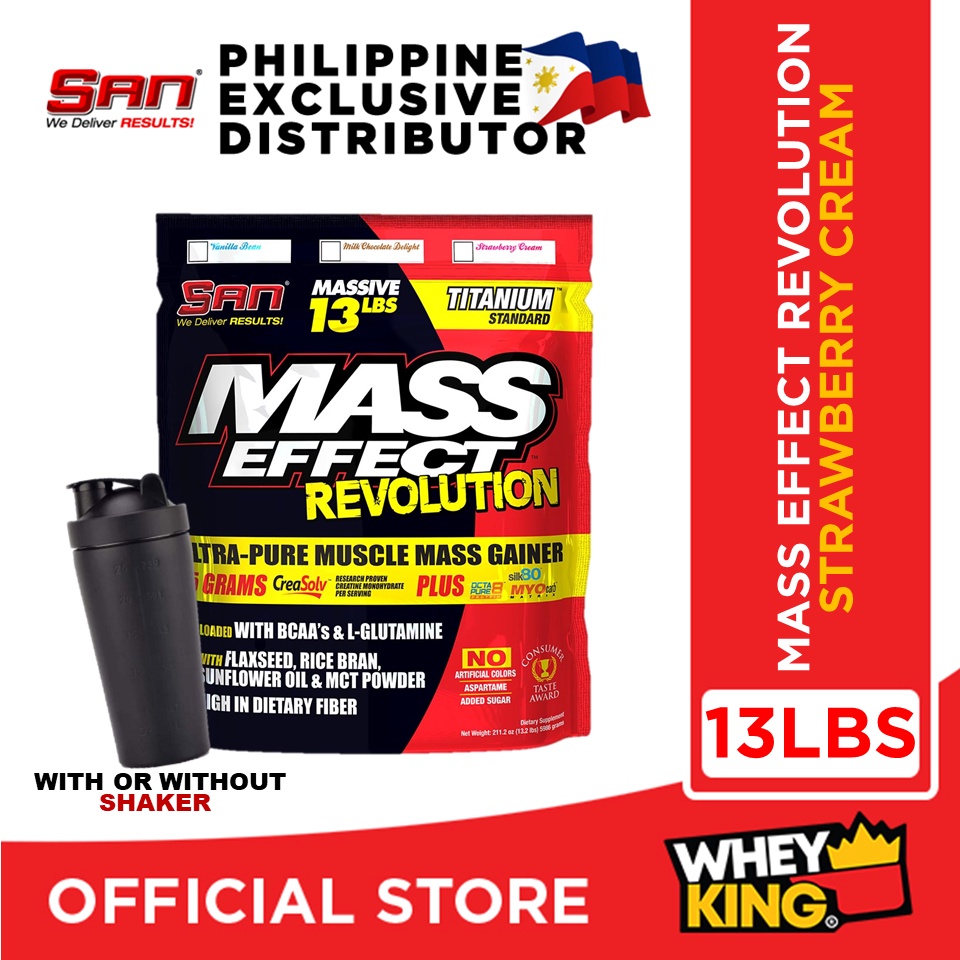 MASS GAINER - SAN Mass Effect Revolution 13lbs - w/ Time-Released ...