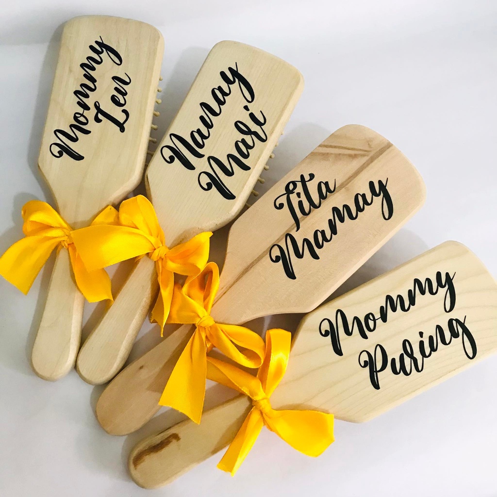 Personalized Bamboo Hair Brush Shopee Philippines