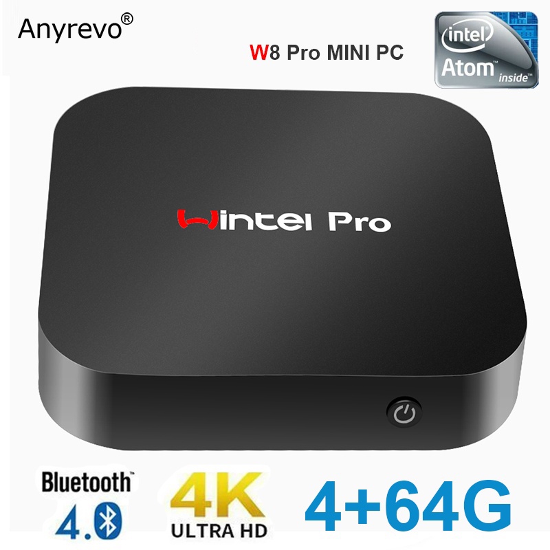 Wintel W8 Pro Mini PC intel atom Z8350 1.44Ghz quad core 4GB RAM 64GB