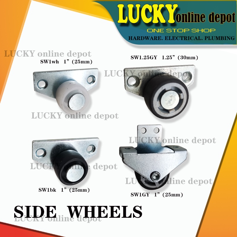 SW SLIDING ROLLER CASTER WHEEL FOR ( SIDE WHEEL ) Shopee