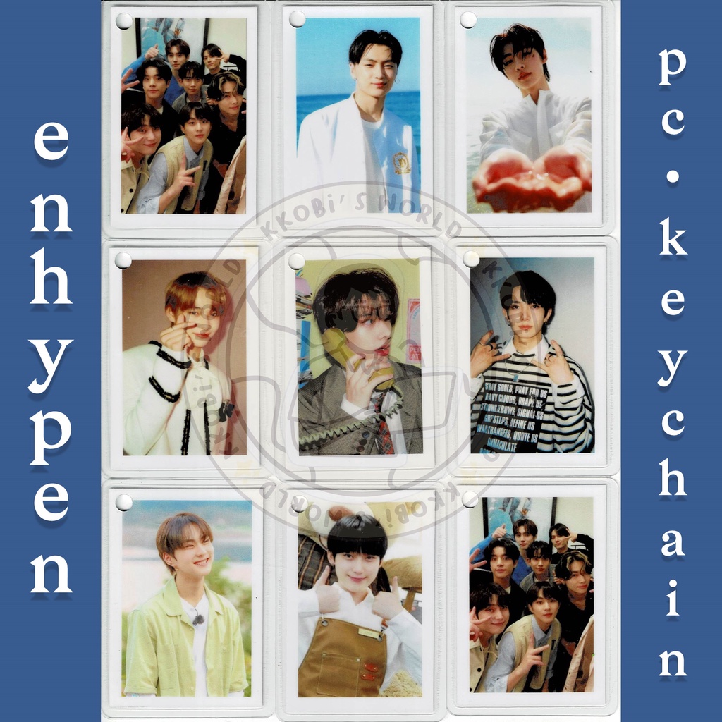 ENHYPEN KPOP OT7 ENHYPHEN LAMINATED PHOTOCARD PHOTO CARD PC KEYCHAIN ...