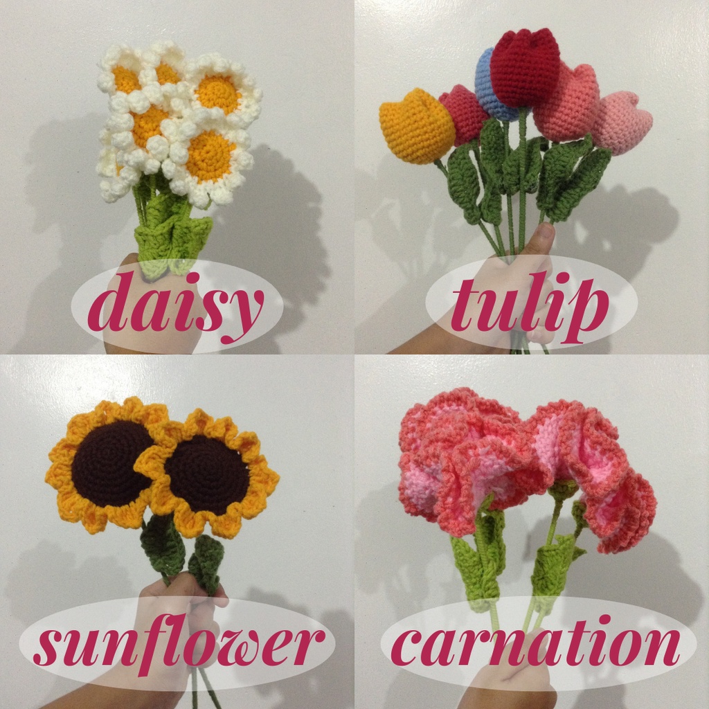 CROCHET FLOWER BOUQUET Shopee Philippines