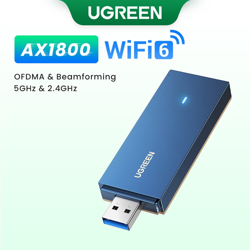UGREEN AX1800 WiFi Adapter WiFi6 USB3.0 Dual-band USB WiFi for PC Laptop Wifi Antenna USB Ethernet Receiver Network Card | Shopee Philippines