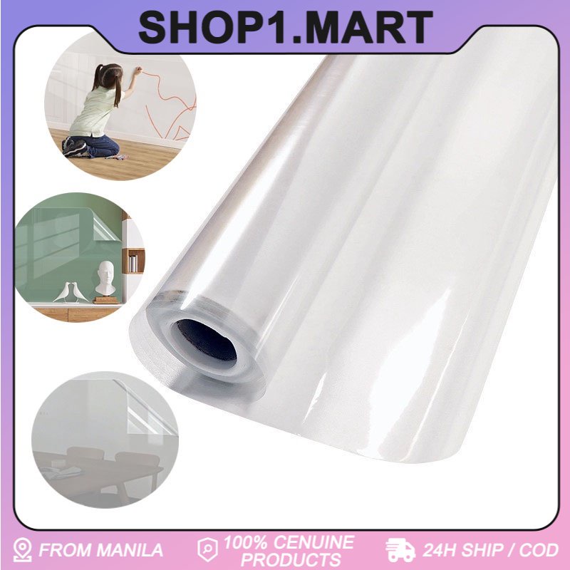 Kitchen Oil Proof Wall Sticker Clear Glossy Film Covering Transparent