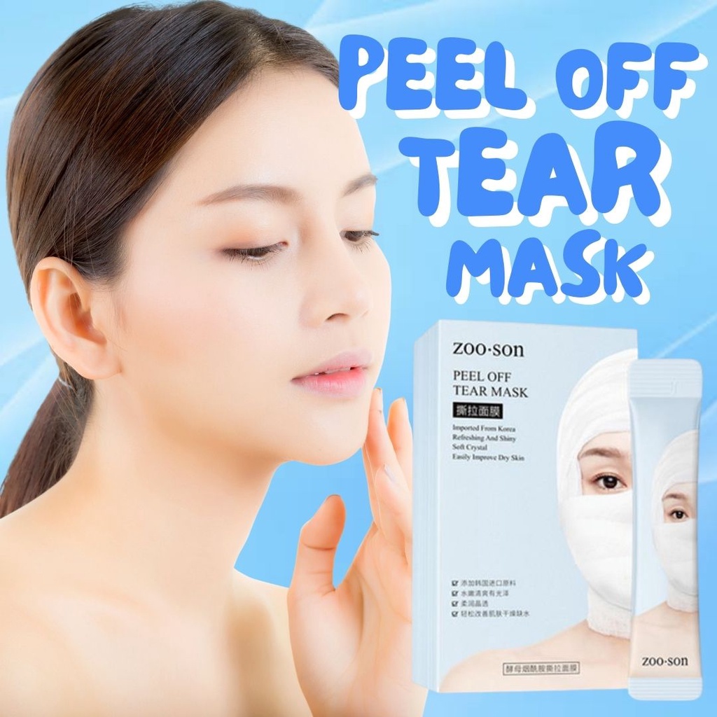 ZOOSON PEEL OFF TEAR MASK | MOISTURIZING REPAIR REFRESHING MASK ...