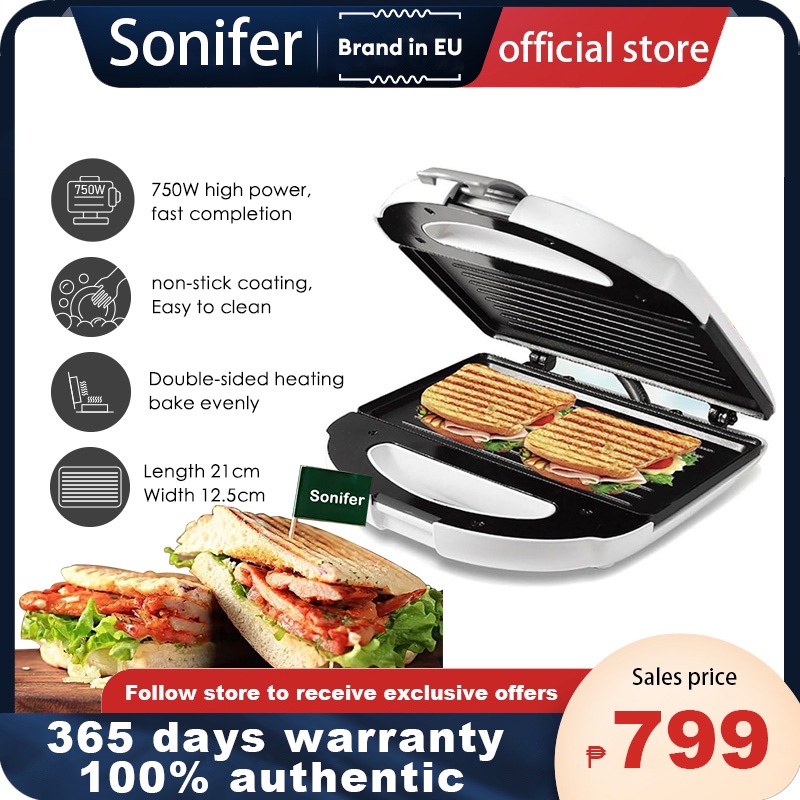 Sonifer home kitchen Bread toaster panini press and Sandwich Maker