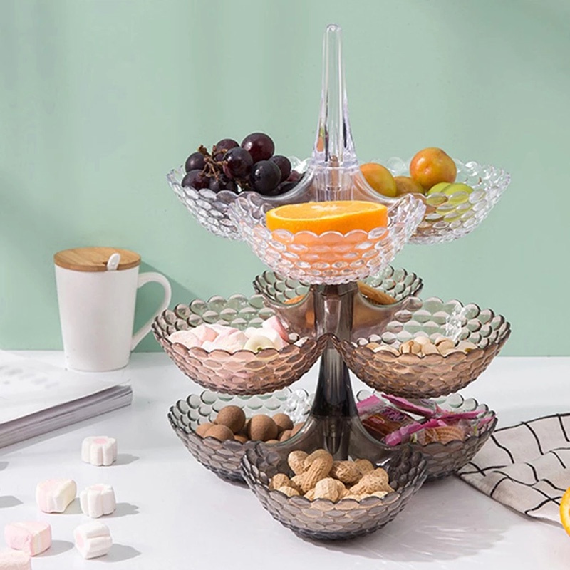 MultiLayered Fruit Tray Dried Fruit Snack Candy Tray Storage Plate