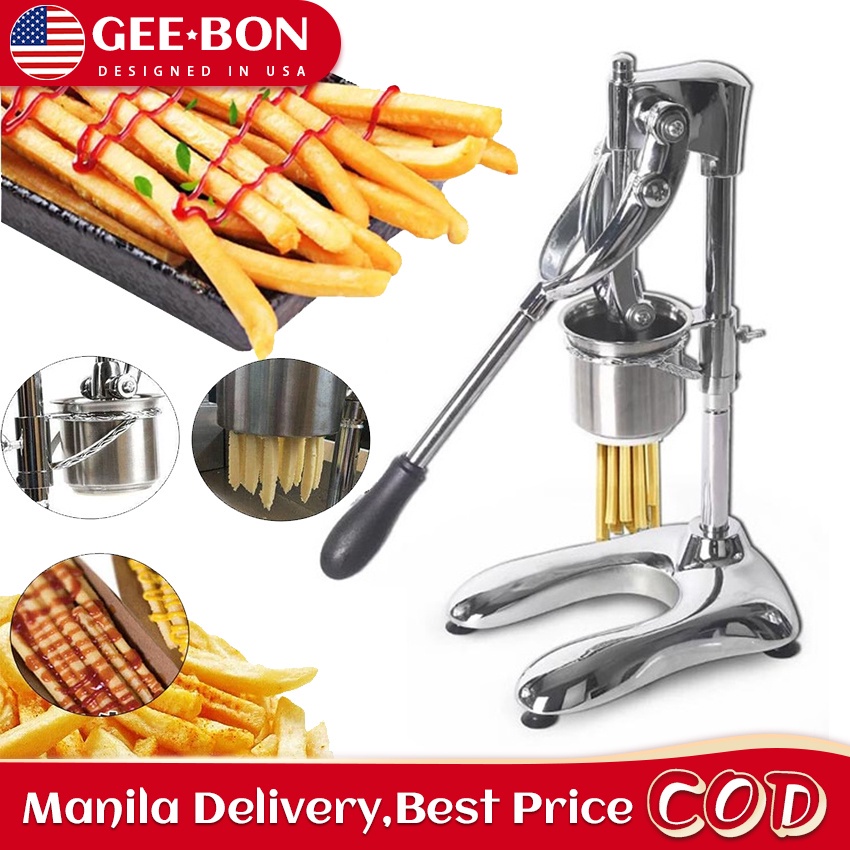 GEEBON Long French Fries Maker Machine Stainless Steel Mashed Potatoes ...