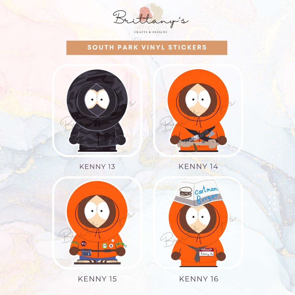 South Park Premium Vinyl Stickers - Kenny McCormick (2 Of 2) | Shopee ...