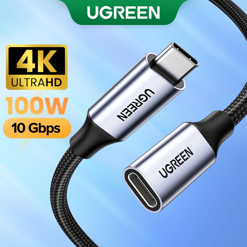 UGREEN C Extension Cable USB Type C 3.1 Gen 2 Male To Female Fast & Audio Data Transfer Cable for MacBook Pro iPad | Shopee Philippines