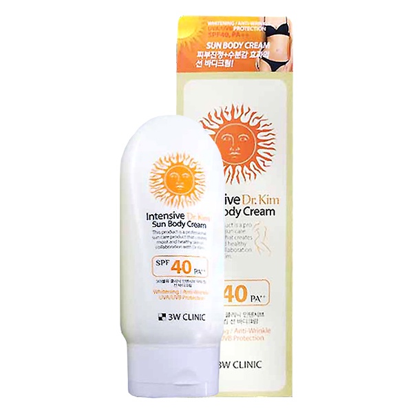 3w Clinic Intensive Dr Kim Sun Body Cream 150g Spf 40pa Shopee