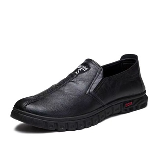 【HHS】 Men's Formal Shoes Black Shoes Office Leather Wear Loafers