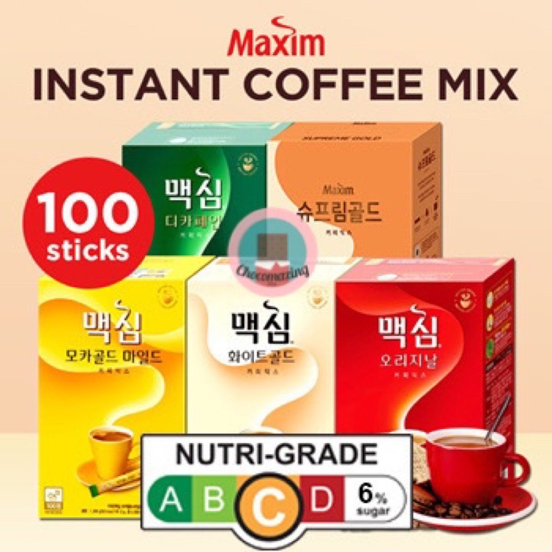 Maxim Korean Coffee Mix Original / Mocha /White / Arabica / Supreme