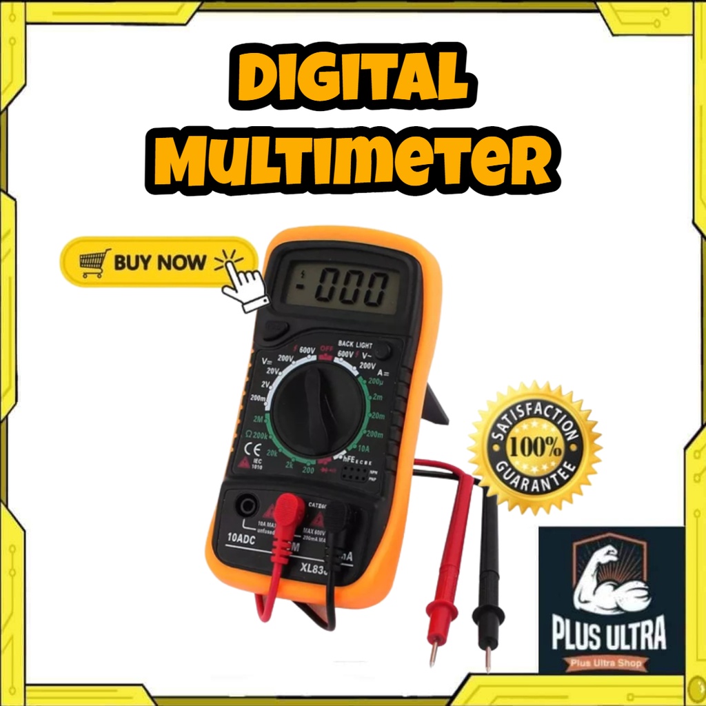 Pocket Digital Multimeter 2000 Counts Voltage Tester Home Measuring