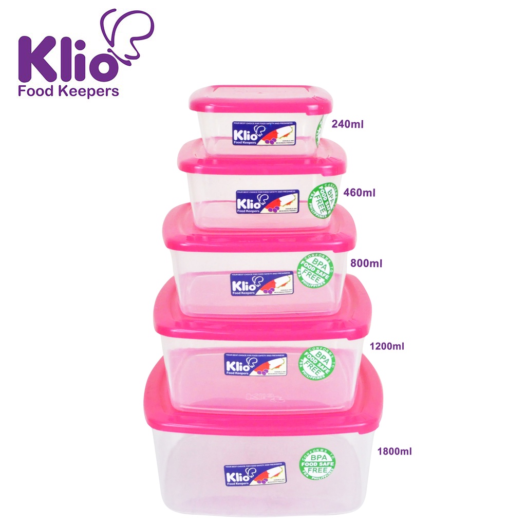 KLIO by Winland Square Stackable Food Keeper Kitchenware Container