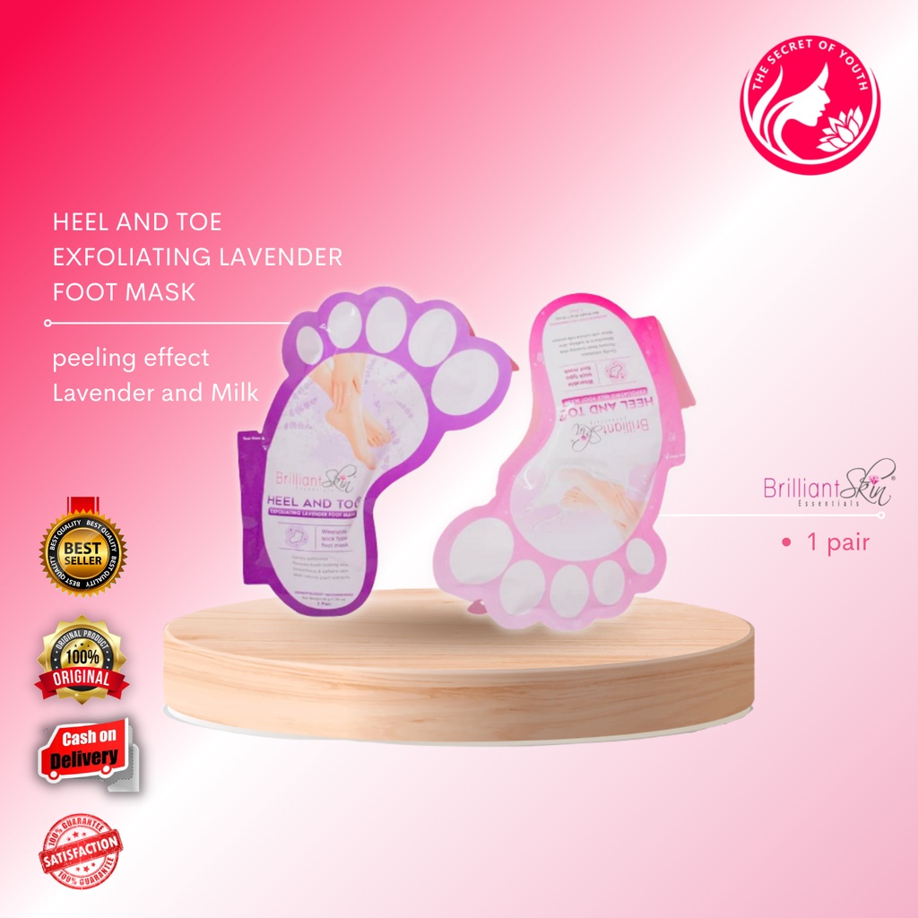 Brilliant Heel and Toe Exfoliating Lavender Foot Mask Shopee Philippines