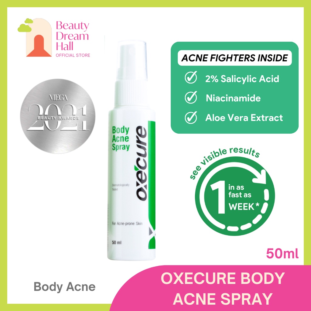 oxecure Body Acne Spray 50ml Shopee Philippines