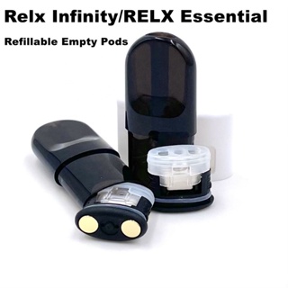 RELX Infinity Pods / RELX Essential Refill Pod Refillable Empty Cartridge Pods  3-5time