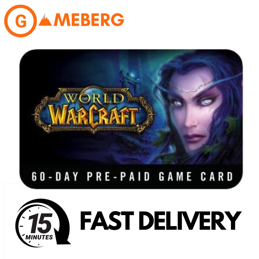 World of Warcraft 60 Day Game Time Card USA | Shopee Philippines