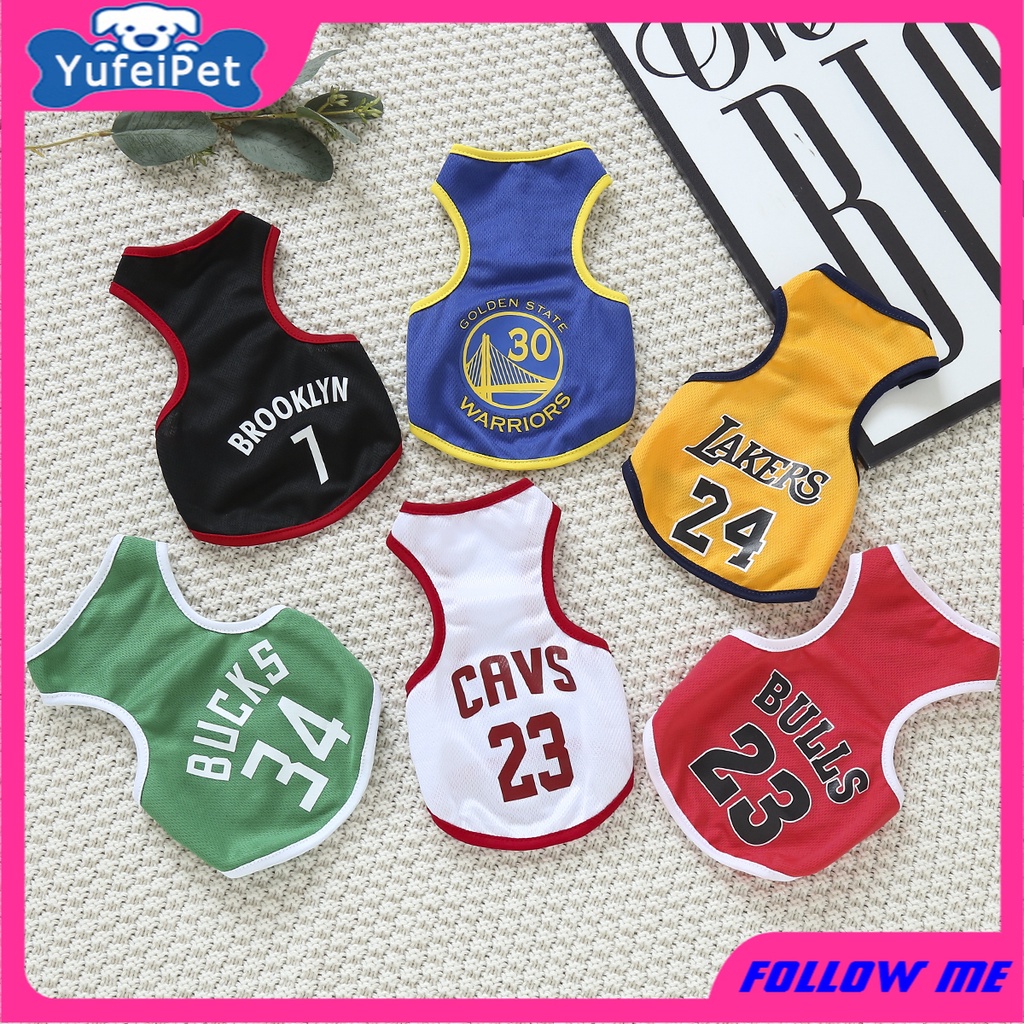 Summer Dog Clothes Breathable Basketball Jersey Pet Quick-drying Vest Dogs  Shirt